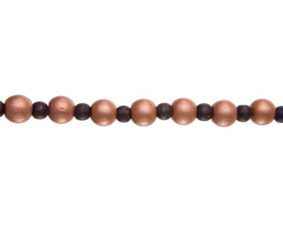 Decorazione Catena Beads Copper In Legno – Bizzotto