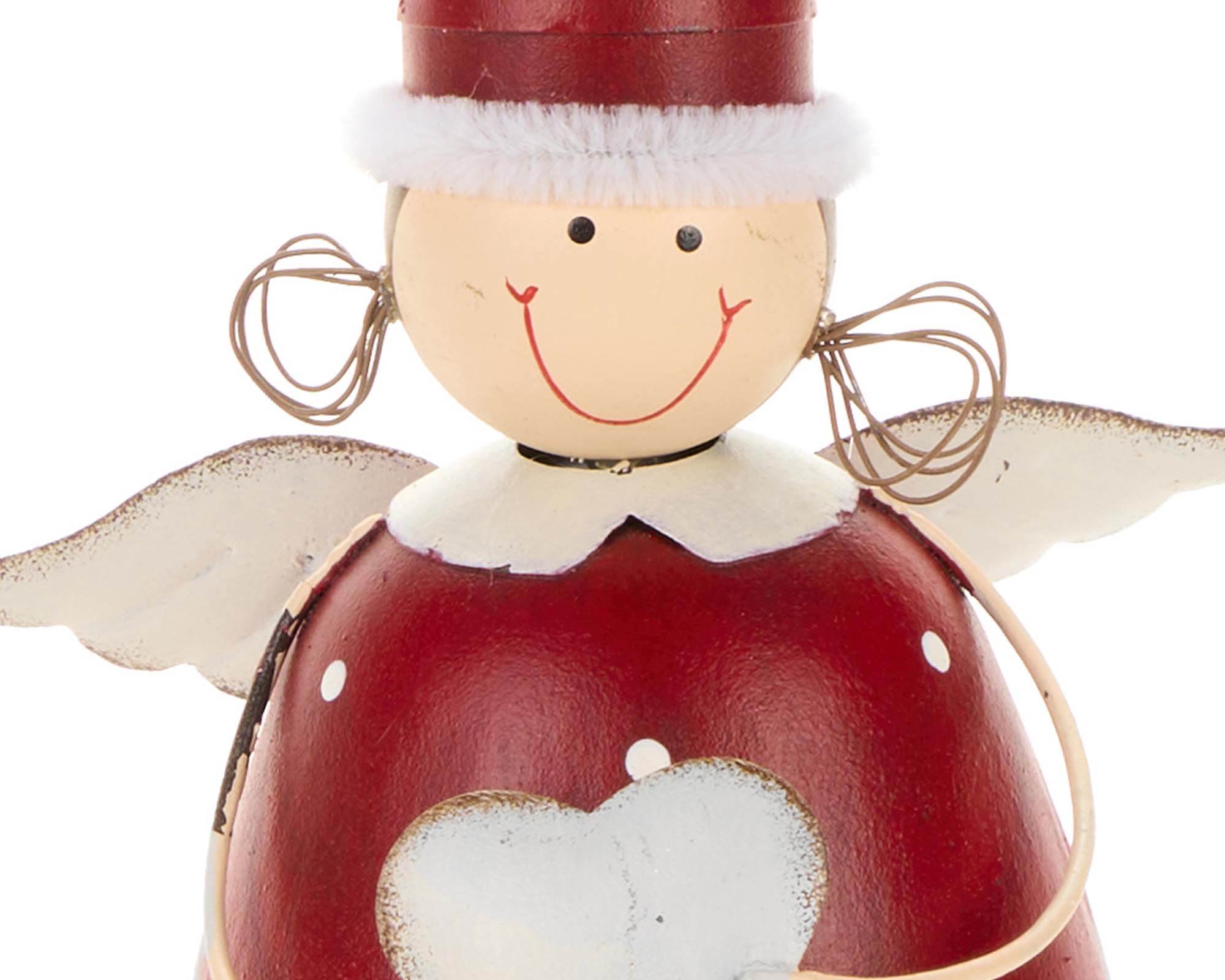 Decorazione Bimba Natale 20x12x8cm in Metallo - immagine 2