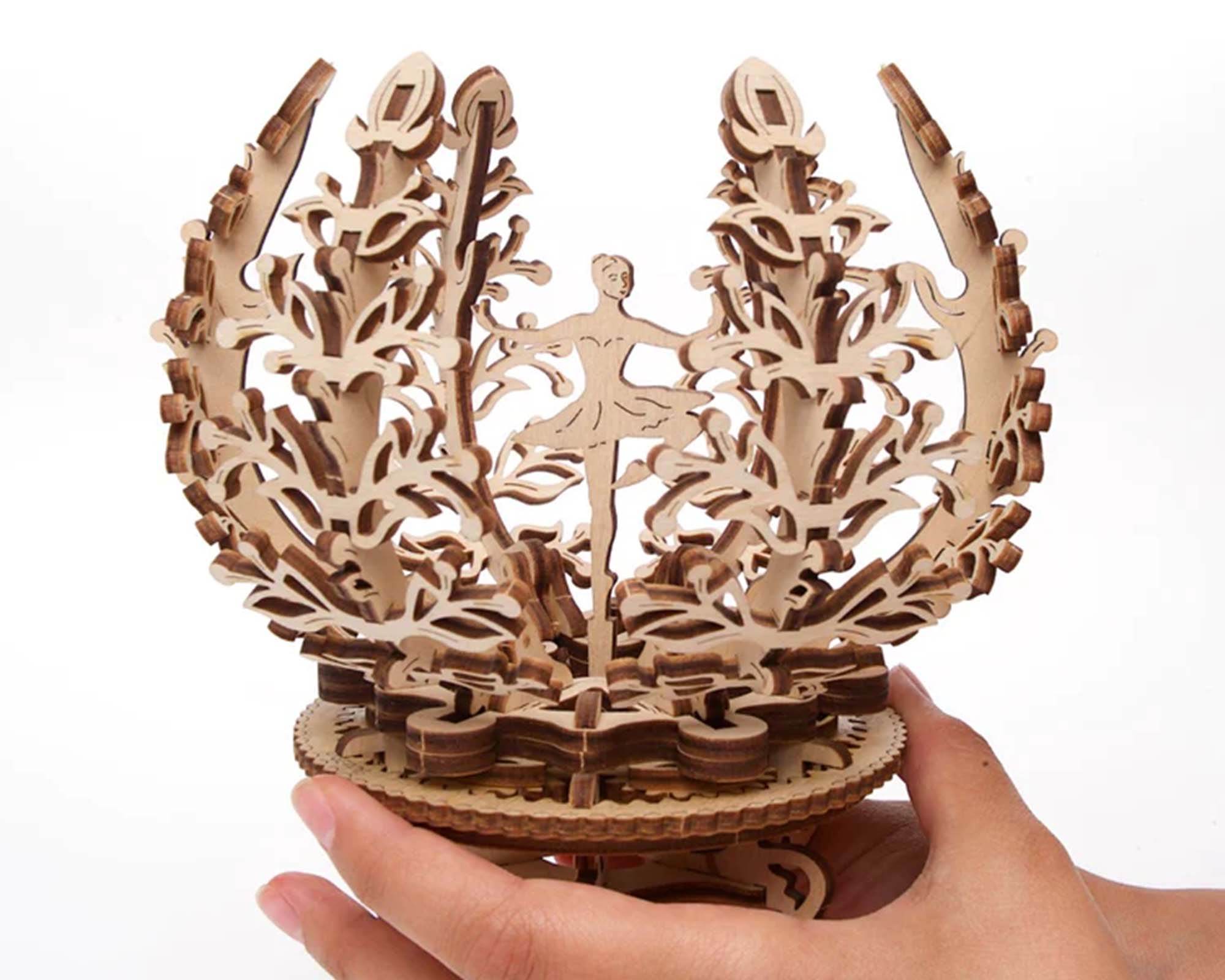 Modellino Fiore Meccanico in Legno - Ugears - immagine 3