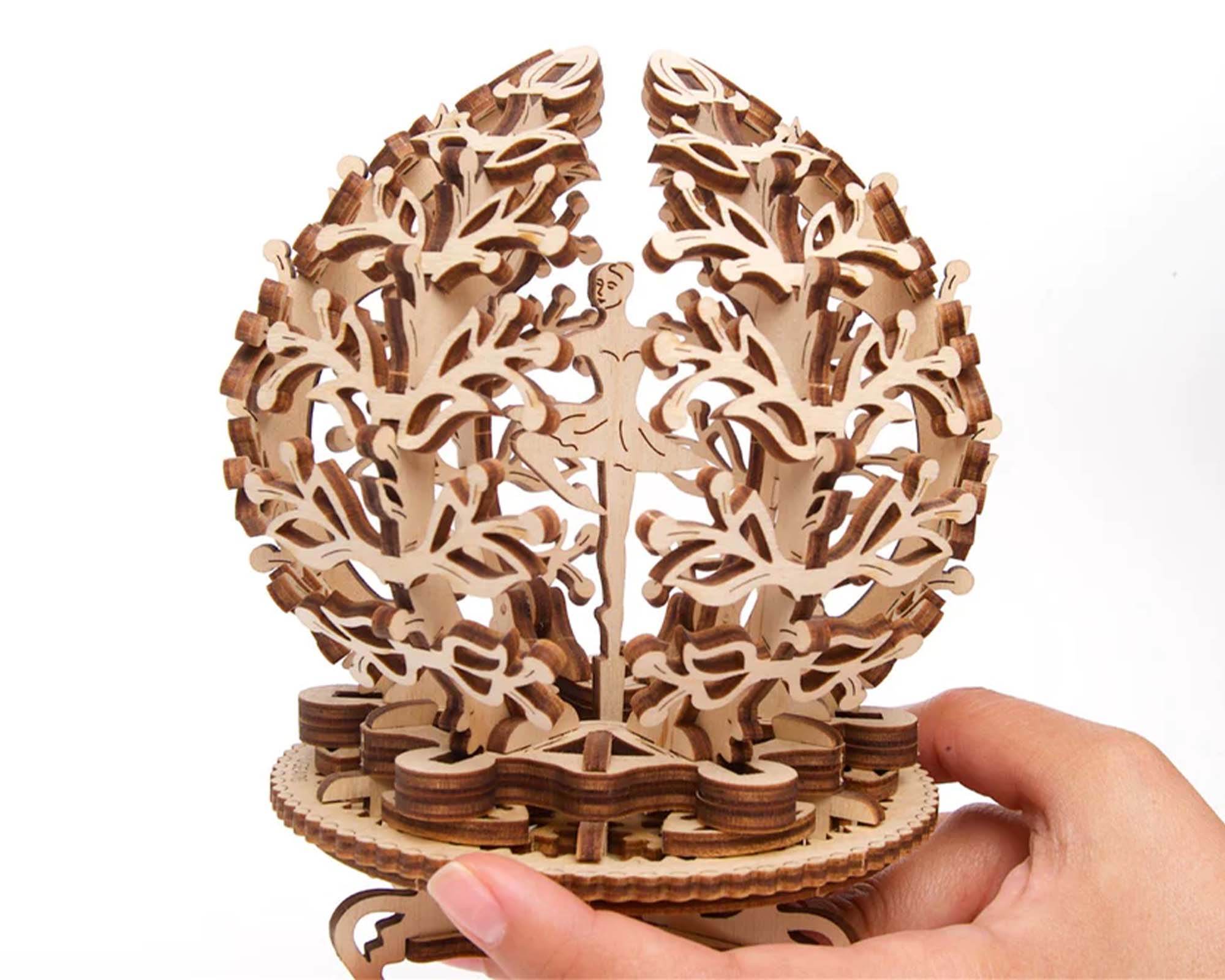 Modellino Fiore Meccanico in Legno - Ugears - immagine 4