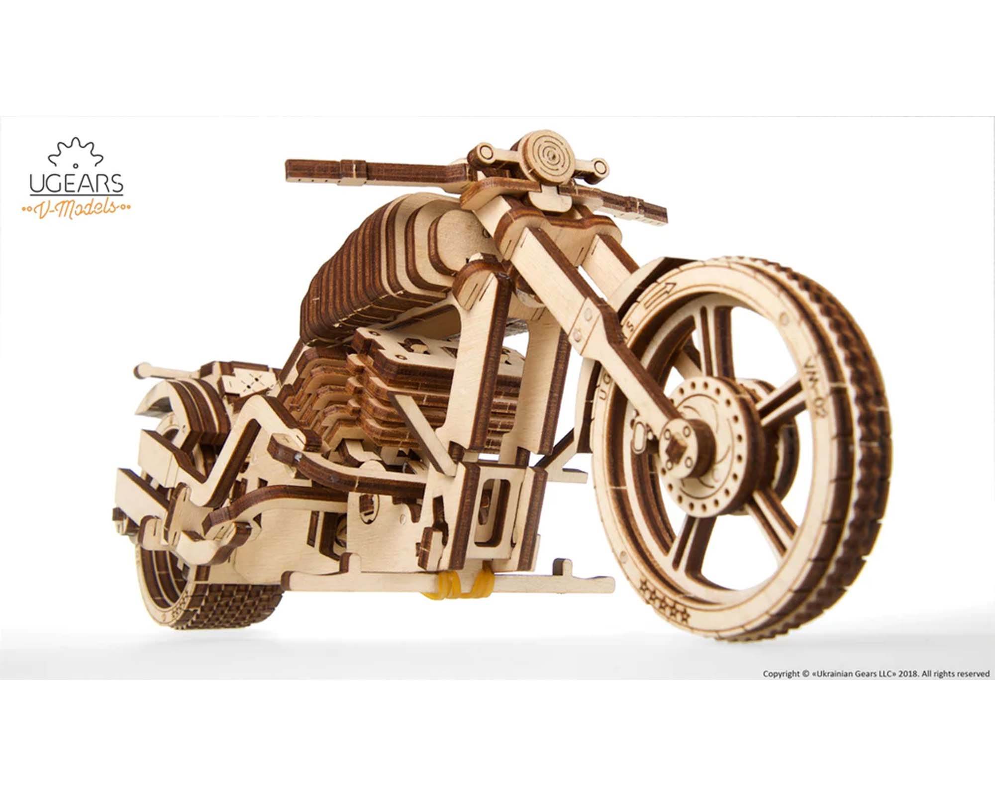 Modellino Moto VM02 in Legno - Ugears - immagine 3