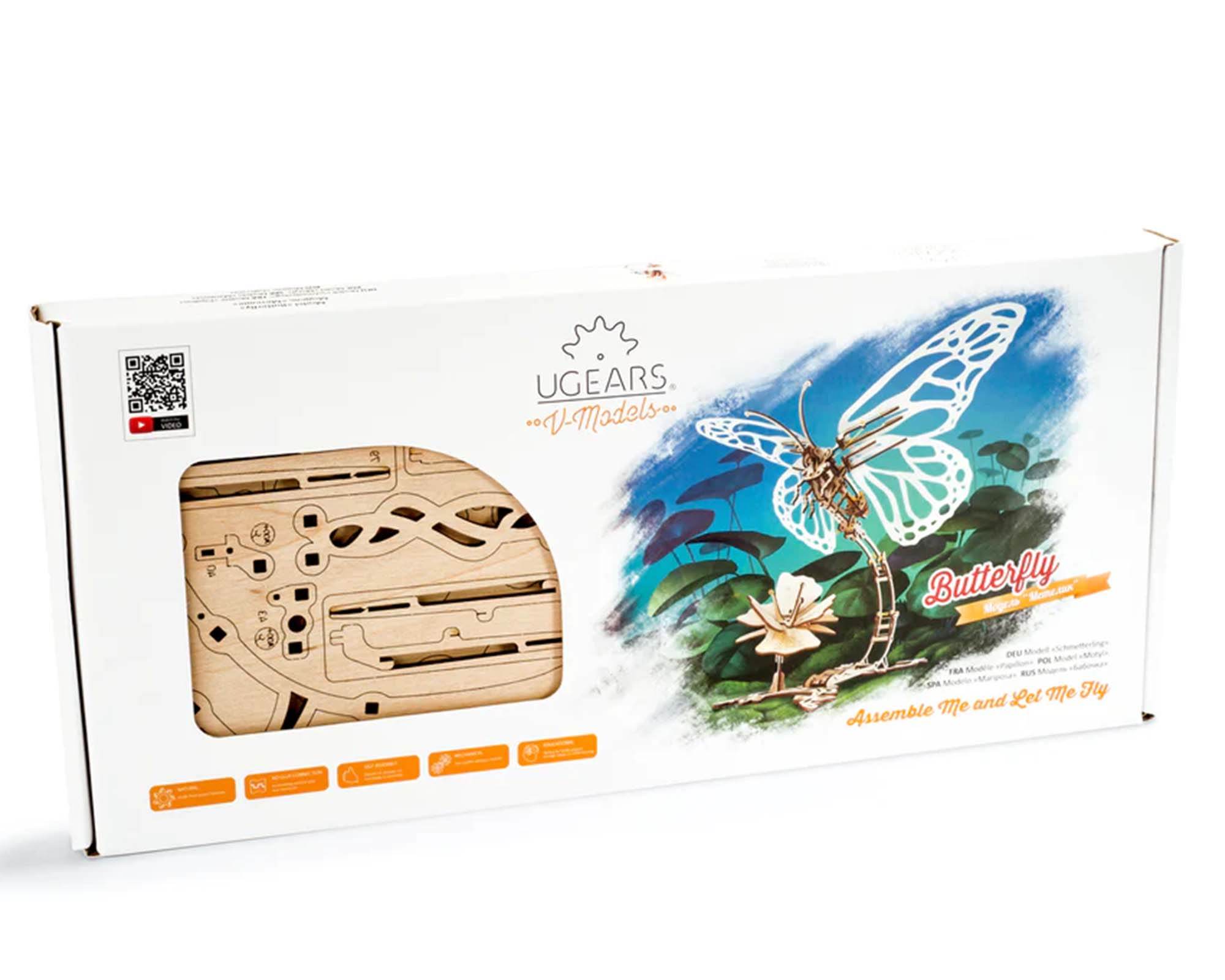 Modellino Farfalla in Legno - Ugears - immagine 8
