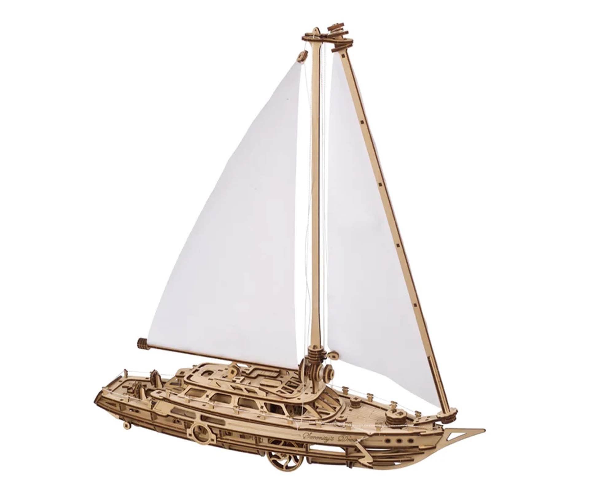 Modellino Barca a Vela Sogno di Serenity in Legno - Ugears - immagine 4