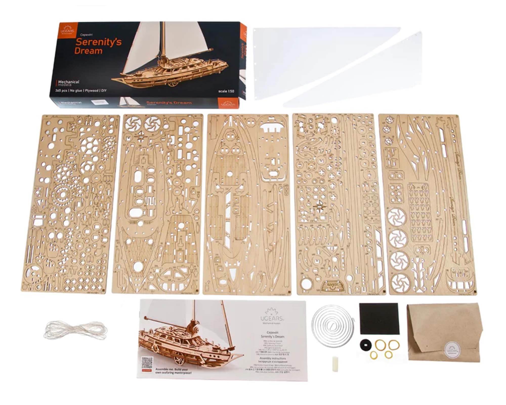 Modellino Barca a Vela Sogno di Serenity in Legno - Ugears - immagine 10