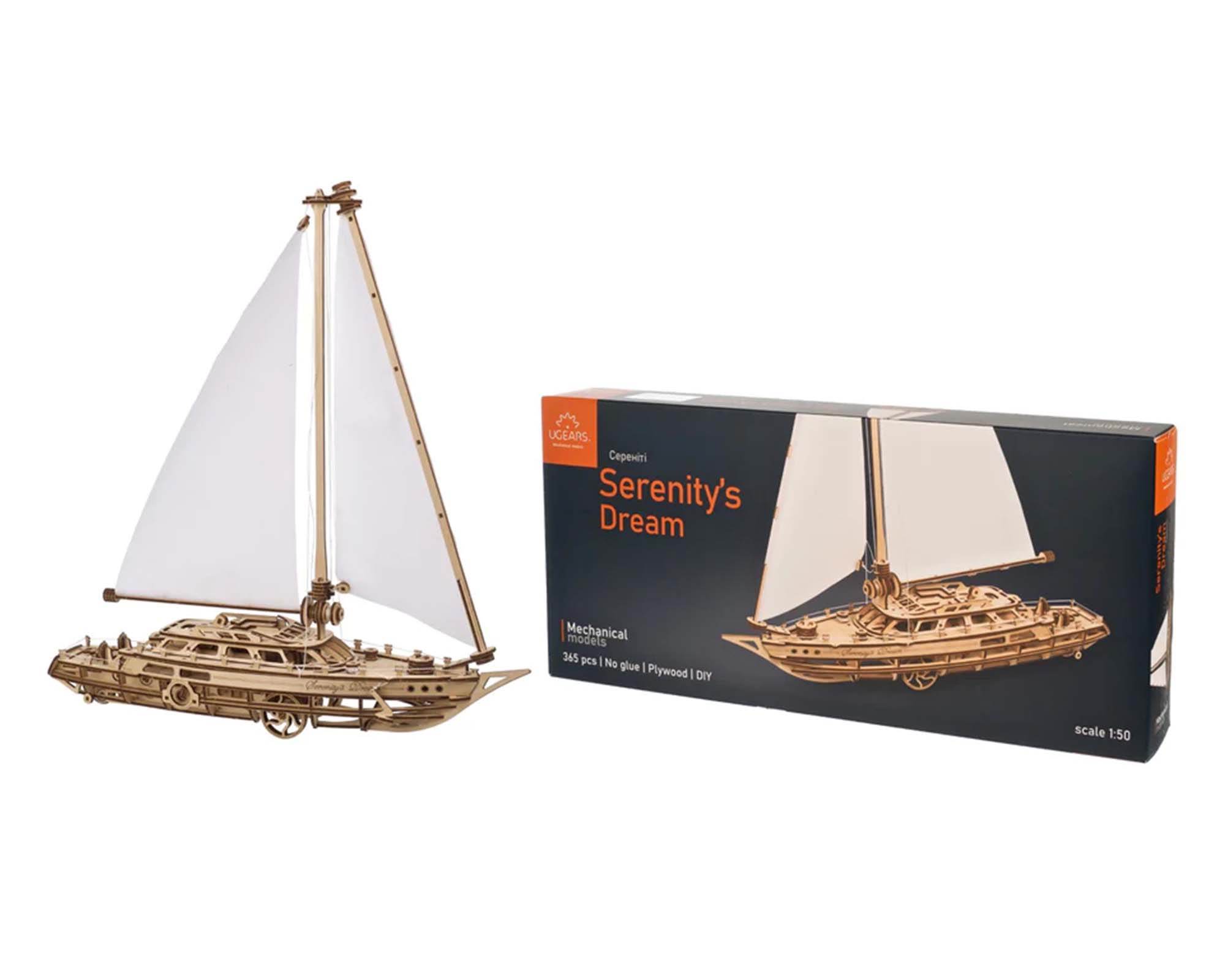 Modellino Barca a Vela Sogno di Serenity in Legno - Ugears - immagine 8