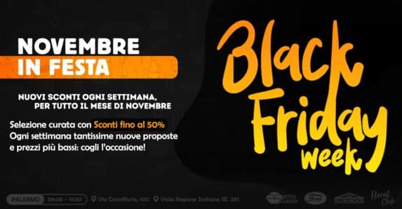 Black Friday: sconti imperdibili fino al 50% per tutto il mese