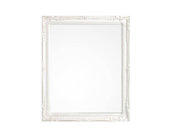 Specchio Miro Con Cornice Bianco 36×46 In Legno Di Paulownia – Bizzotto