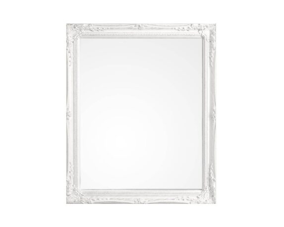 Specchio Miro Con Cornice Bianco 46×56 In Legno Di Paulownia – Bizzotto