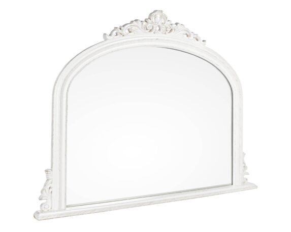 Specchio Con Cornice Miro Bianco 120×90 In Resina – Bizzotto