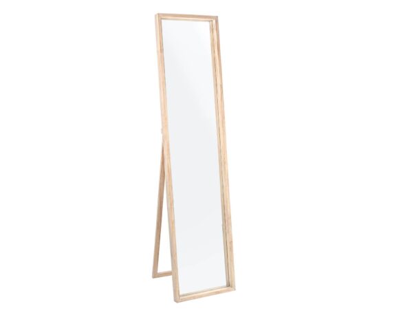 Specchio Con Cornice E Sostegno Tiziano Rettangolare 40×170 In Legno Di Paulonia E MDF – Bizzotto
