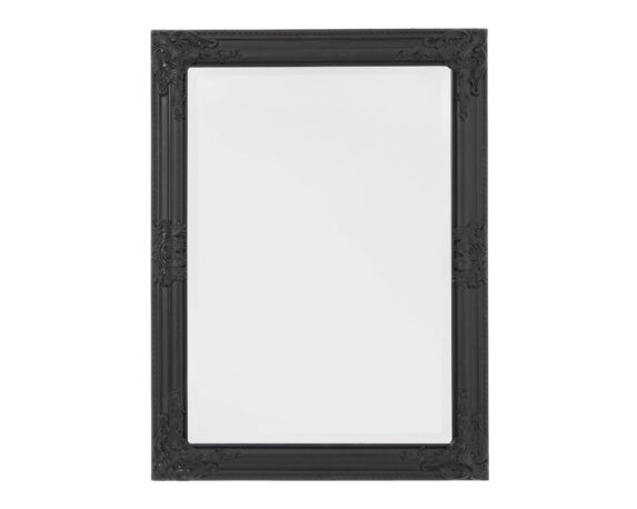Specchio Miro Con Cornice Nero Opaco 62×82 In Legno Di Paulownia E Vetro – Bizzotto