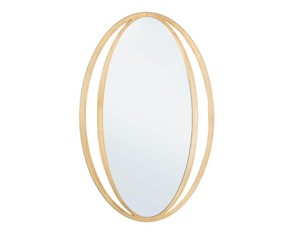Specchio Con Cornice Nabila Oro 51×80 In Vetro E Acciaio – Bizzotto