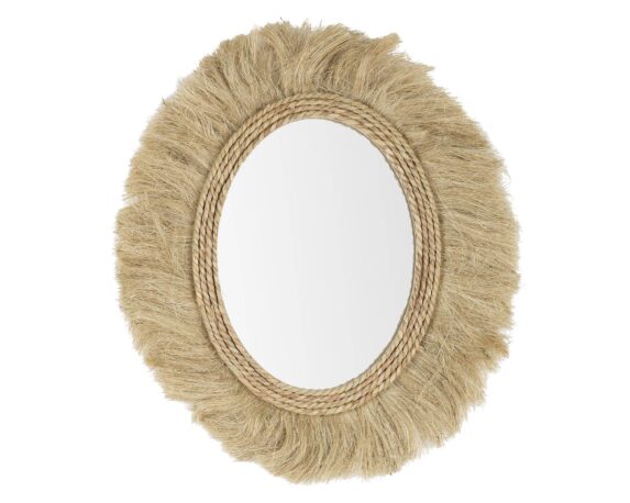Specchio Con Cornice Turkana 55×65 In Iuta E Vetro – Bizzotto