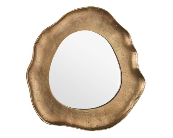 Specchio Con Cornice Asmita Brass 43×40 In Alluminio E Ottone – Bizzotto