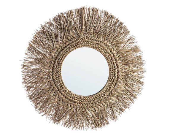 Specchio Con Cornice Ilusion Naturale In Fibra Di Bamboo – Bizzotto