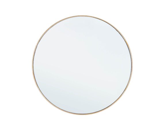 Specchio Con Cornice Nucleos Oro D60 In Acciaio E Vetro – Bizzotto