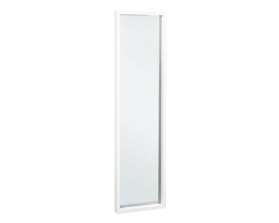 Specchio Con Cornice Tiziano Rettangolare Bianco 32×122 In Legno Di Paulonia E MDF – Bizzotto