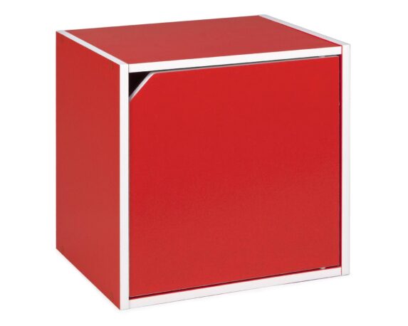Cubo Con Anta Composite Rosso In MDF – Bizzotto