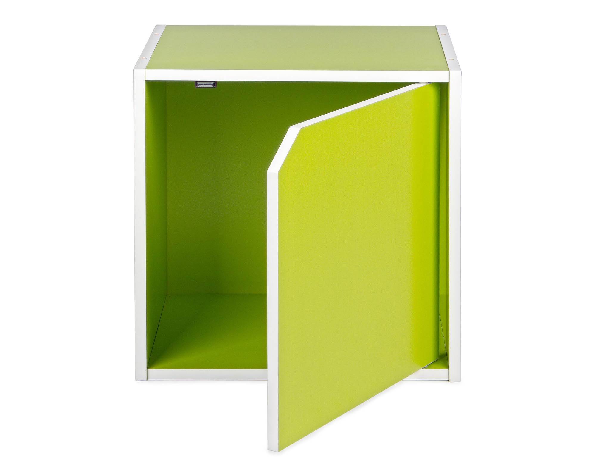 Cubo modulare con anta verde - Puzzle