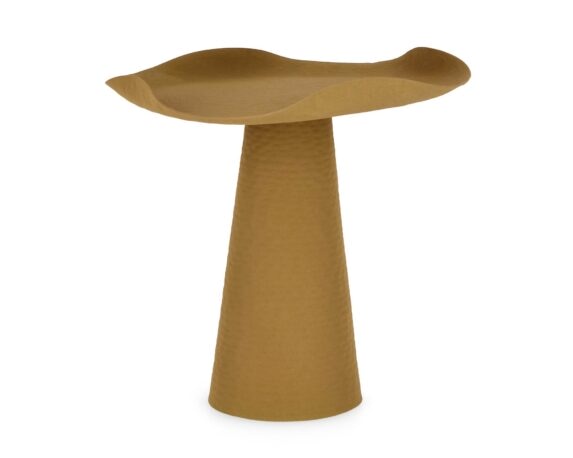 Tavolino Lalita Senape D41x41cm in Alluminio – Bizzotto