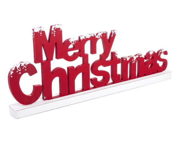 Decorazione Sagoma Christmassy Merry Xmas In Juta E MDF – Bizzotto