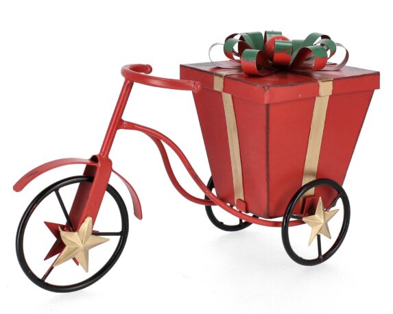 Decorazione Bicicletta Santa Claus In Metallo – Bizzotto