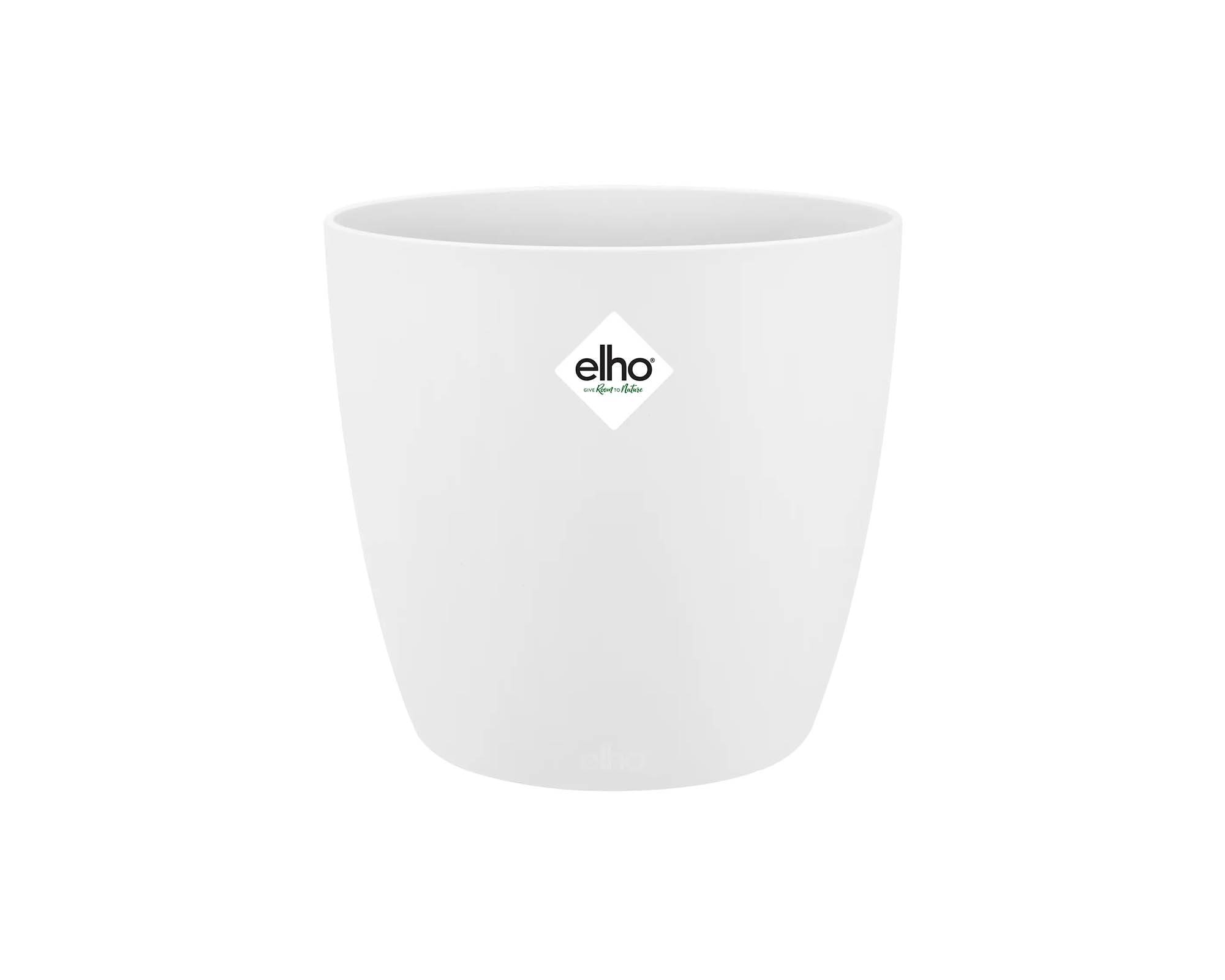 Cachepot Tondo Brussels Bianco 14cm in Plastica Riciclata - Elho