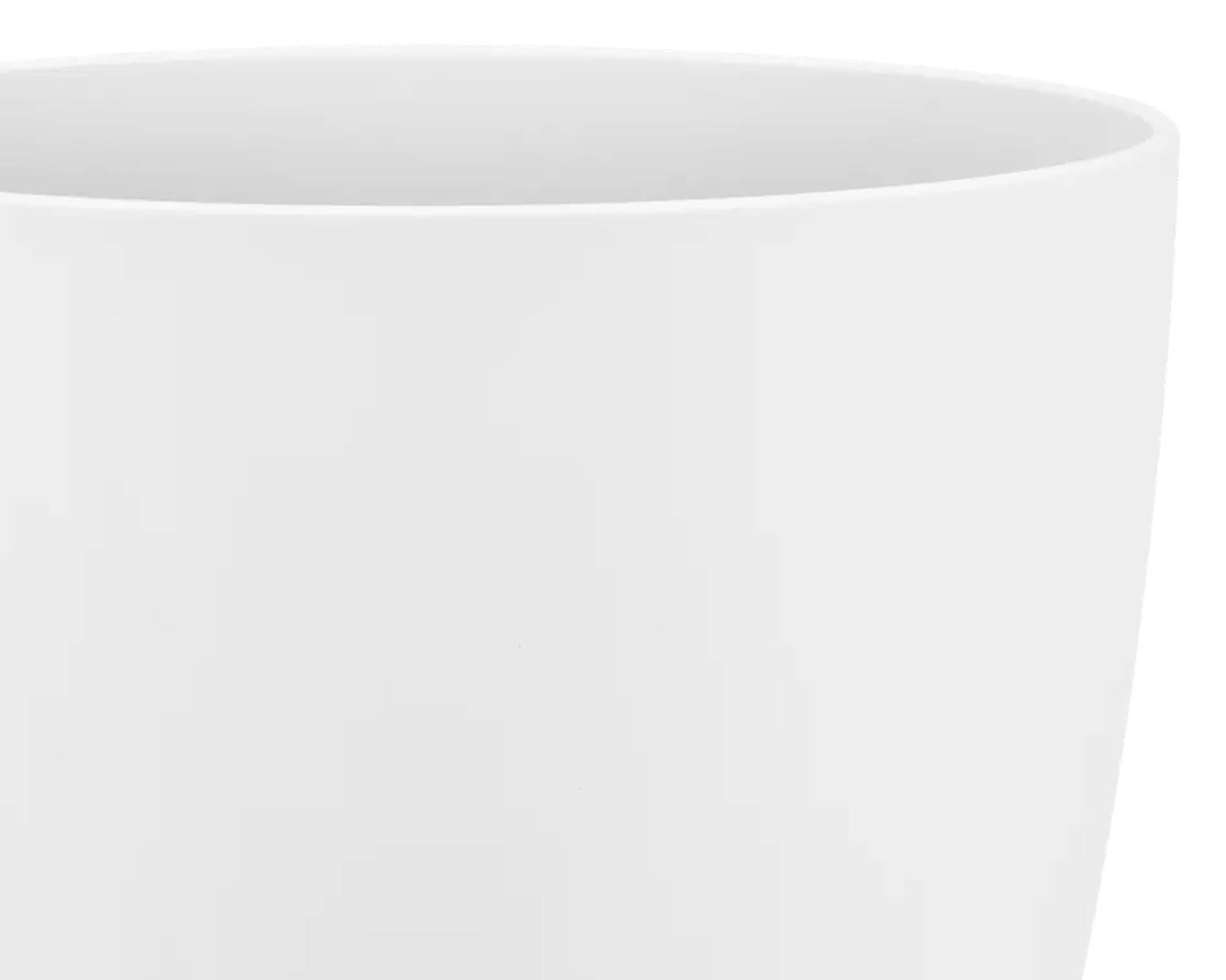 Cachepot Tondo Brussels Bianco 14cm in Plastica Riciclata - Elho - immagine 2