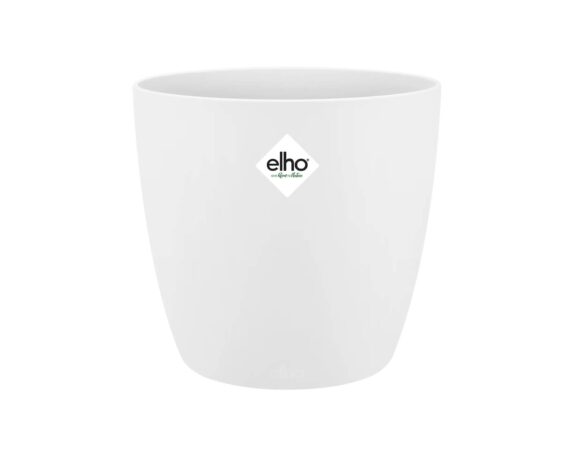 Cachepot Tondo Brussels Bianco 18cm in Plastica Riciclata – Elho