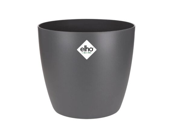 Cachepot Tondo Brussels Antracite 18cm in Plastica Riciclata – Elho
