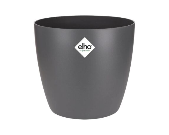 Cachepot Tondo Brussels Antracite 20cm in Plastica Riciclata – Elho