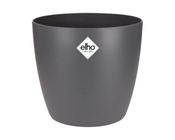 Cachepot Tondo Brussels Antracite 22cm in Plastica Riciclata – Elho