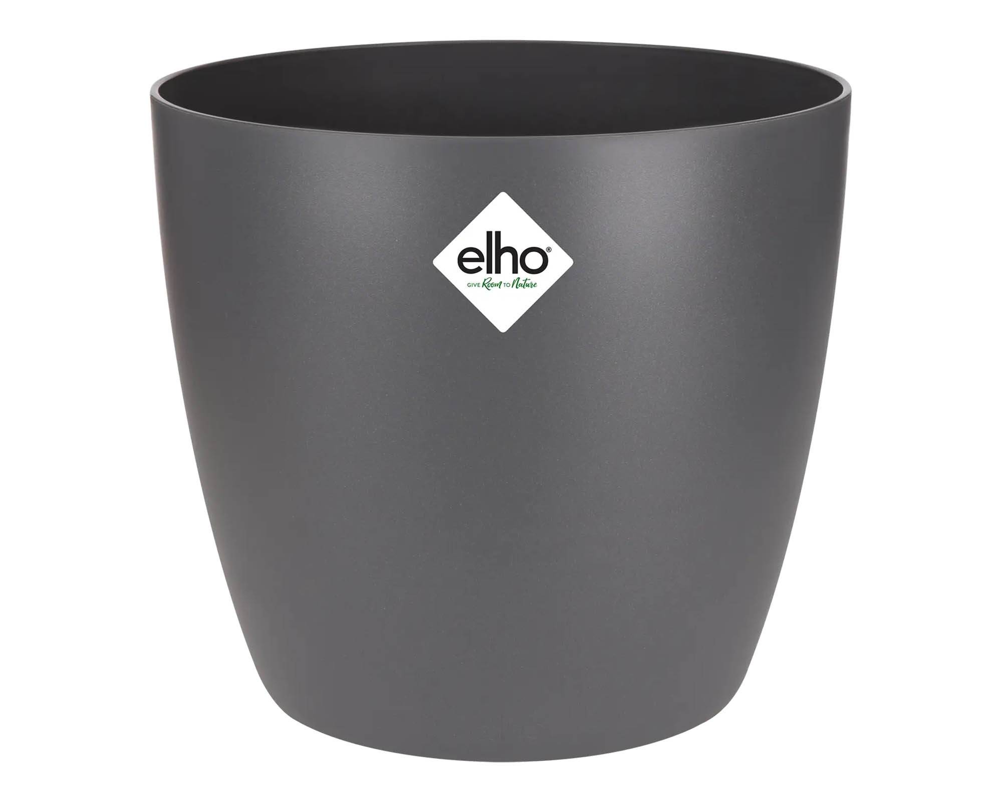 Cachepot Tondo Brussels Antracite 30cm in Plastica Riciclata - Elho