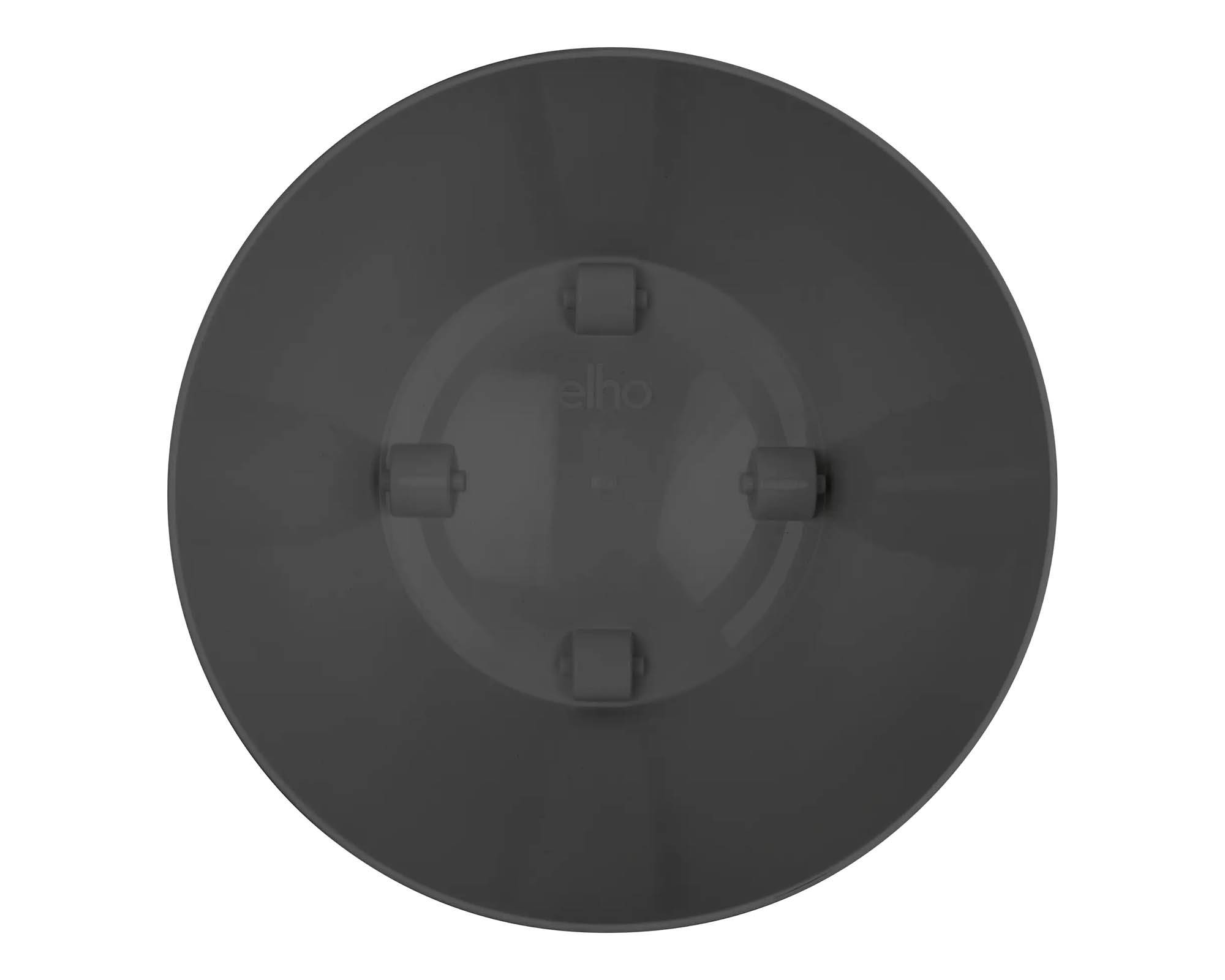 Cachepot Tondo Brussels con Ruote Antracite 47cm in Plastica Riciclata - Elho - immagine 6