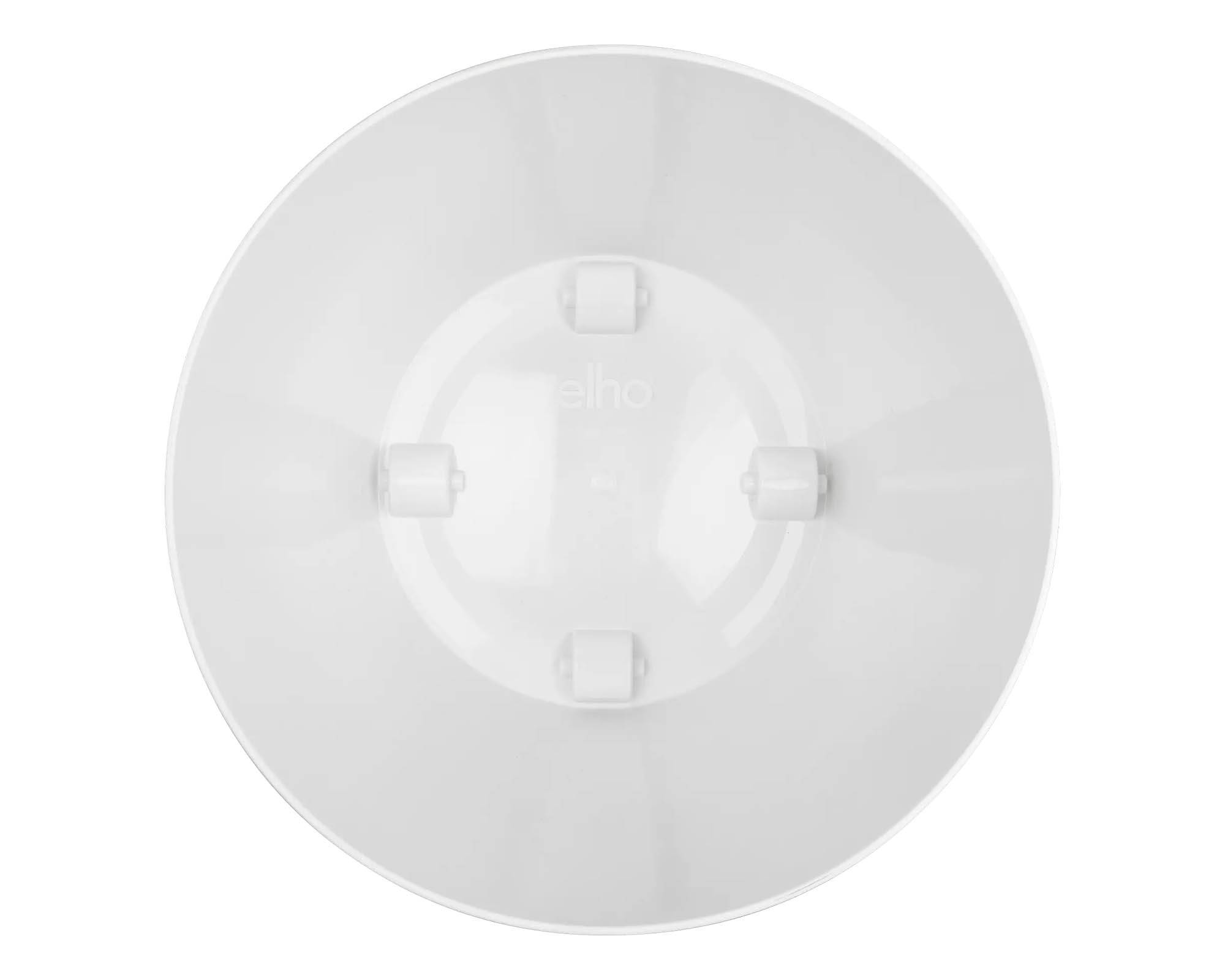 Cachepot Tondo Brussels con Ruote Bianco D47 in Plastica Riciclata - Elho - immagine 5