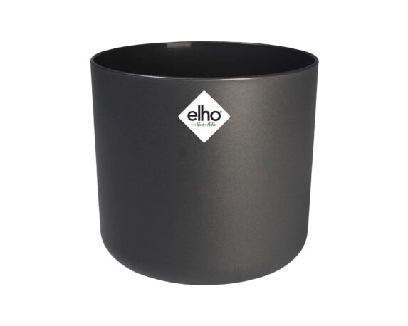 Cachepot Tondo B For Soft Antracite 18cm In Plastica Riciclata – Elho