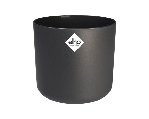 Cachepot Tondo B for Soft Antracite 18cm in Plastica Riciclata – Elho