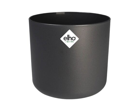 Cachepot Tondo B for Soft Antracite 22cm in Plastica Riciclata – Elho