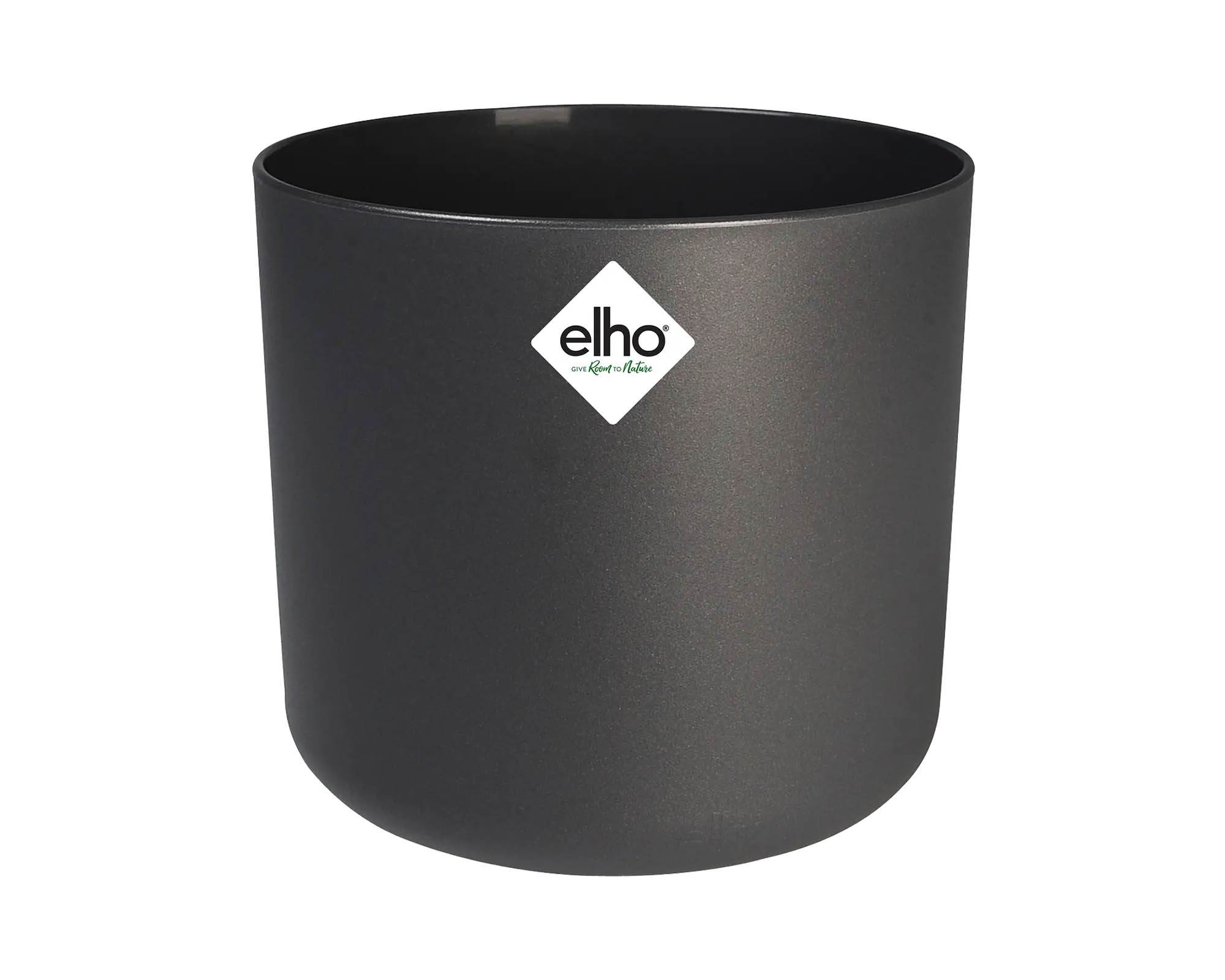 Cachepot Tondo B for Soft Antracite 22cm in Plastica Riciclata - Elho