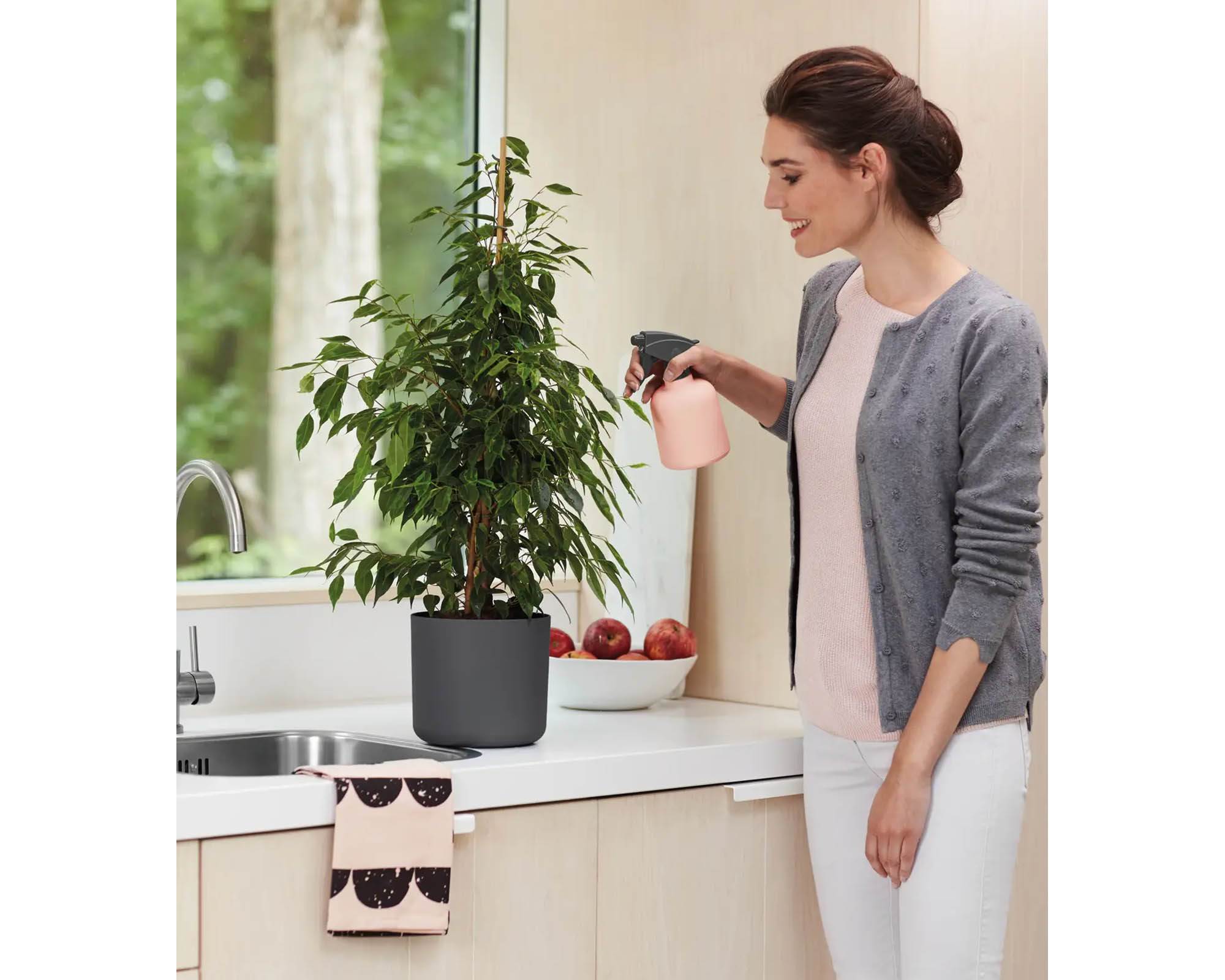 Cachepot Tondo B for Soft Antracite 22cm in Plastica Riciclata - Elho - immagine 12