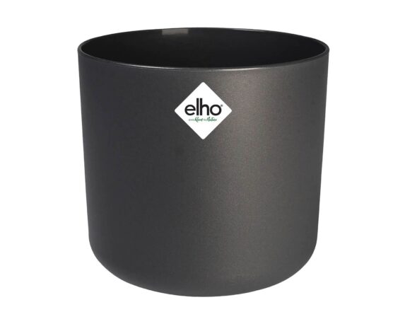 Cachepot Tondo B For Soft Antracite 25cm In Plastica Riciclata – Elho