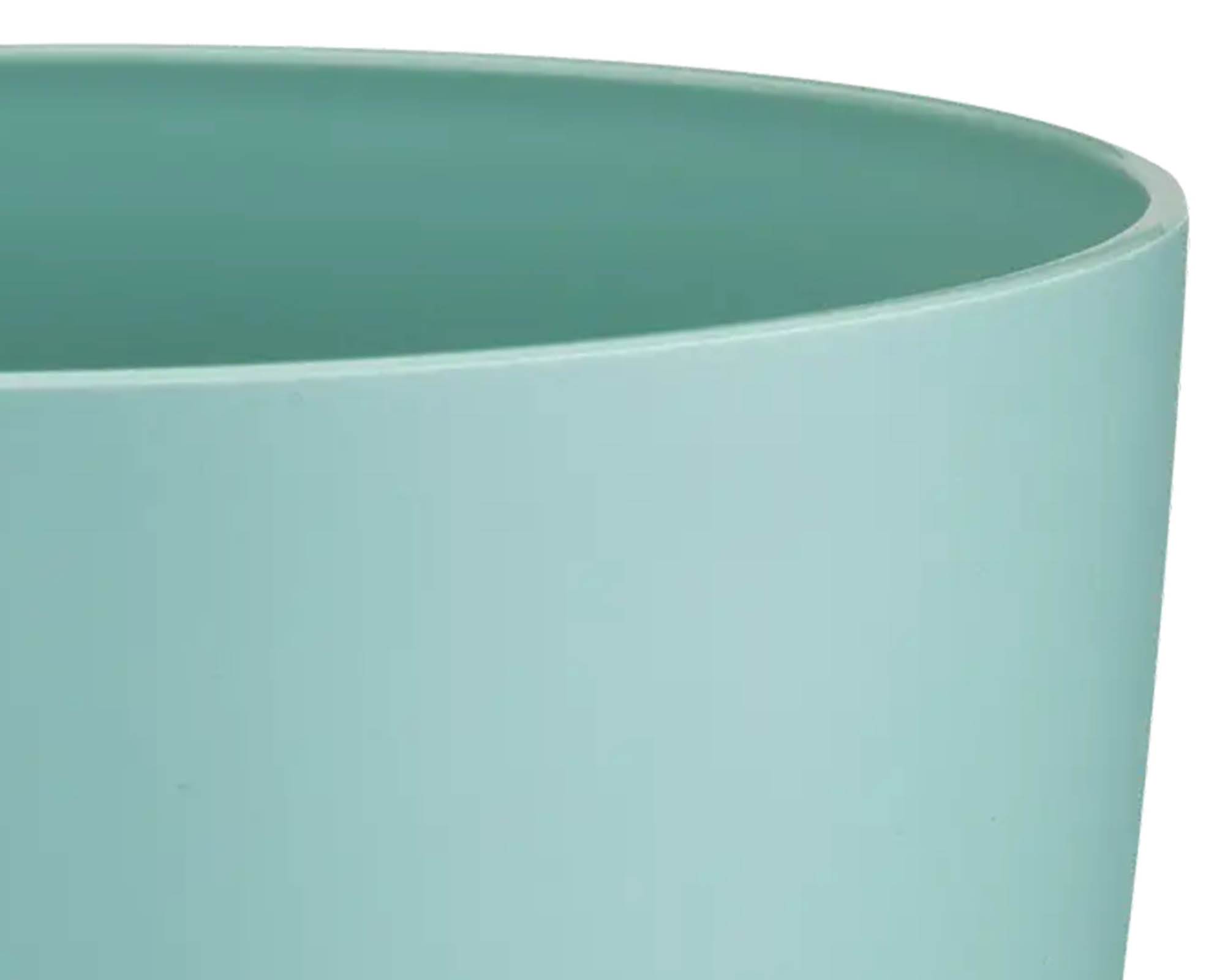 Cachepot Tondo Brussels Menta 18cm in Plastica Riciclata - Elho - immagine 2