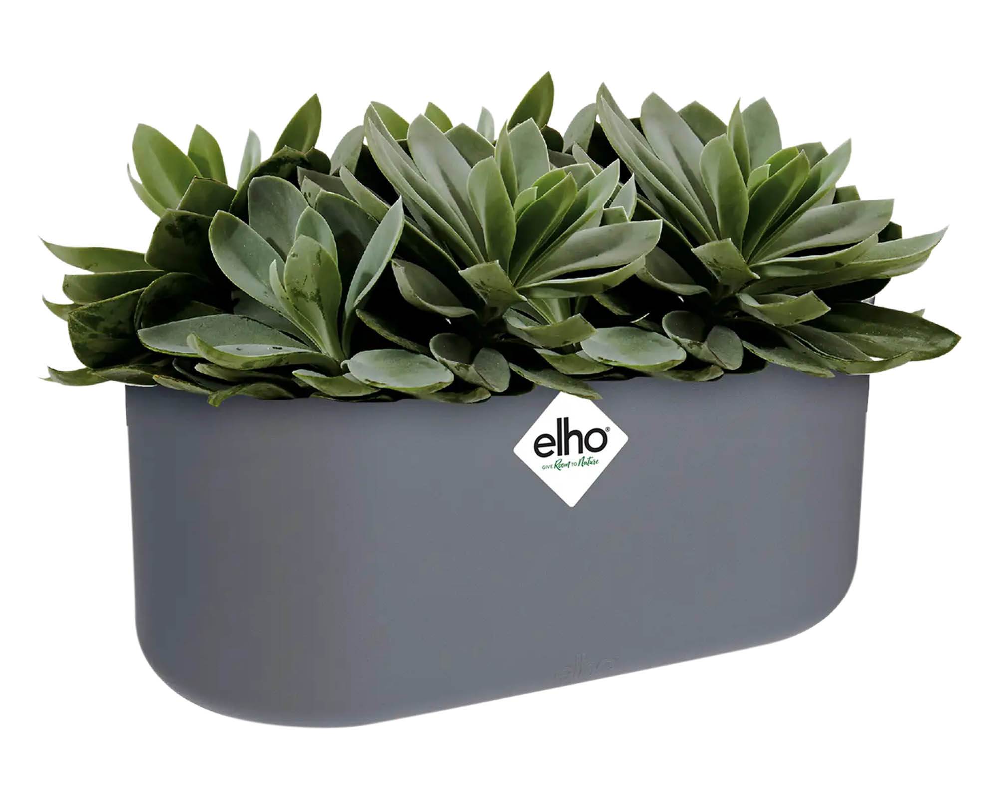 Cachepot B for Soft Duo Antracite 27cm in Plastica Riciclata - Elho - immagine 2