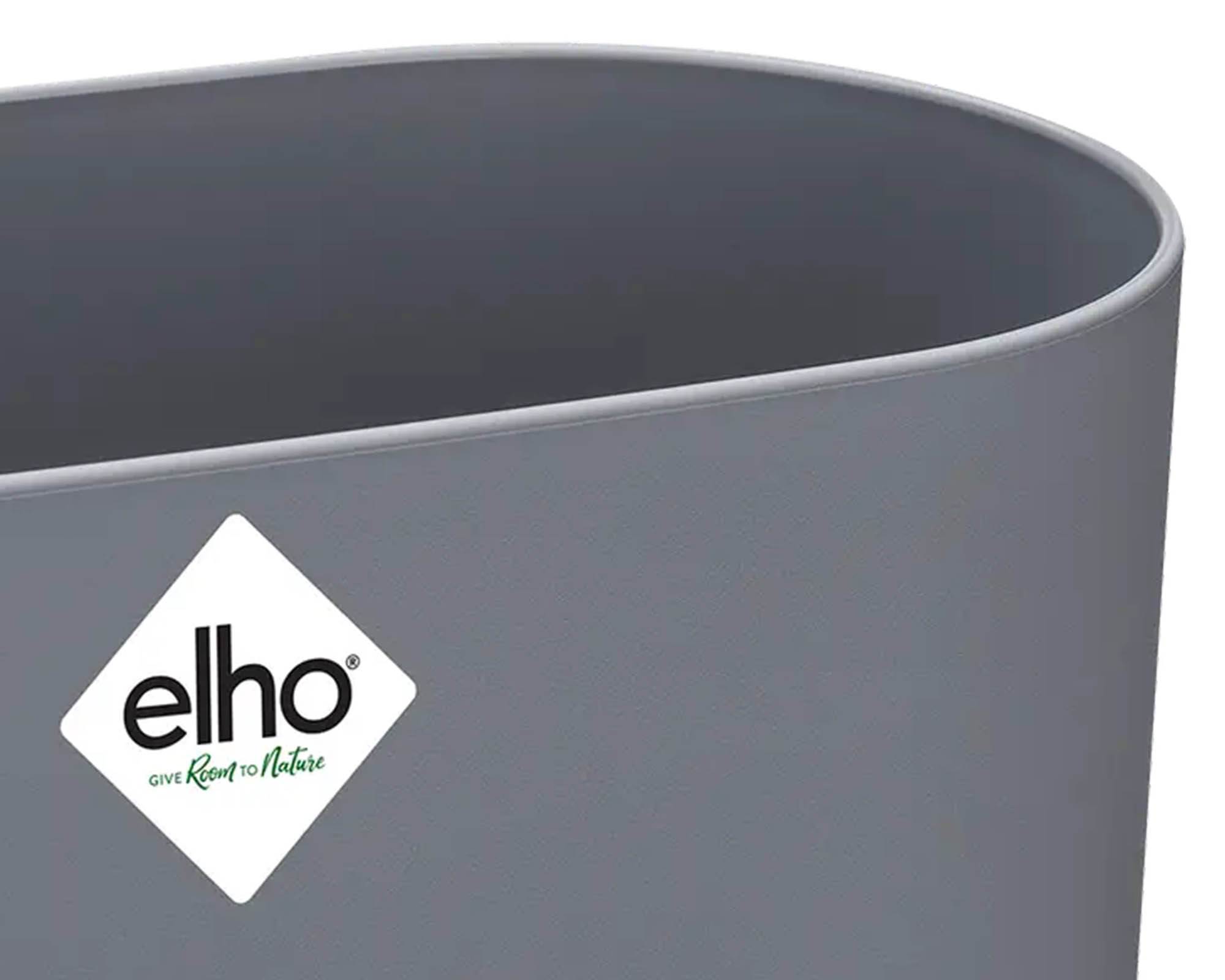 Cachepot B for Soft Duo Antracite 27cm in Plastica Riciclata - Elho - immagine 4