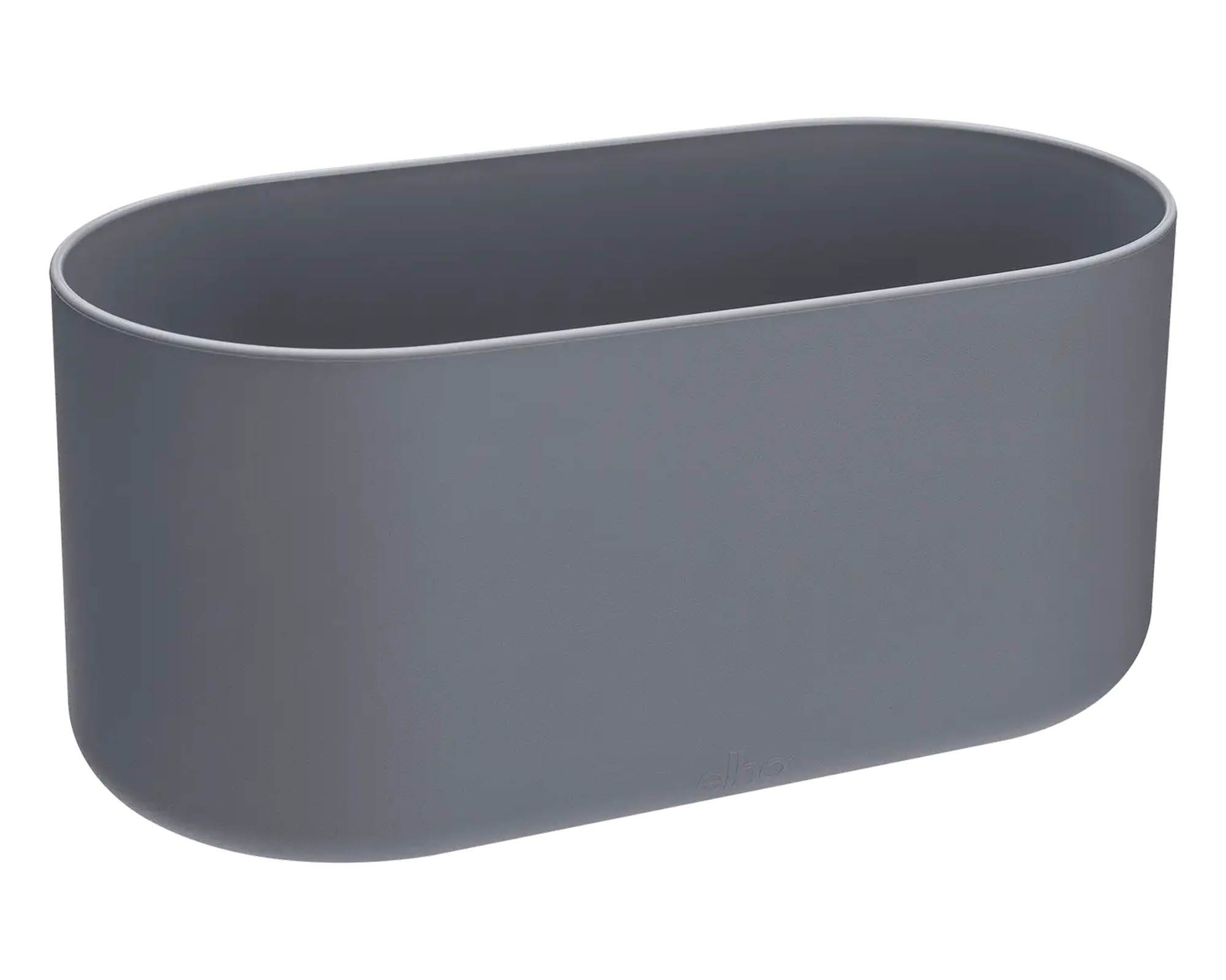 Cachepot B for Soft Duo Antracite 27cm in Plastica Riciclata - Elho - immagine 3