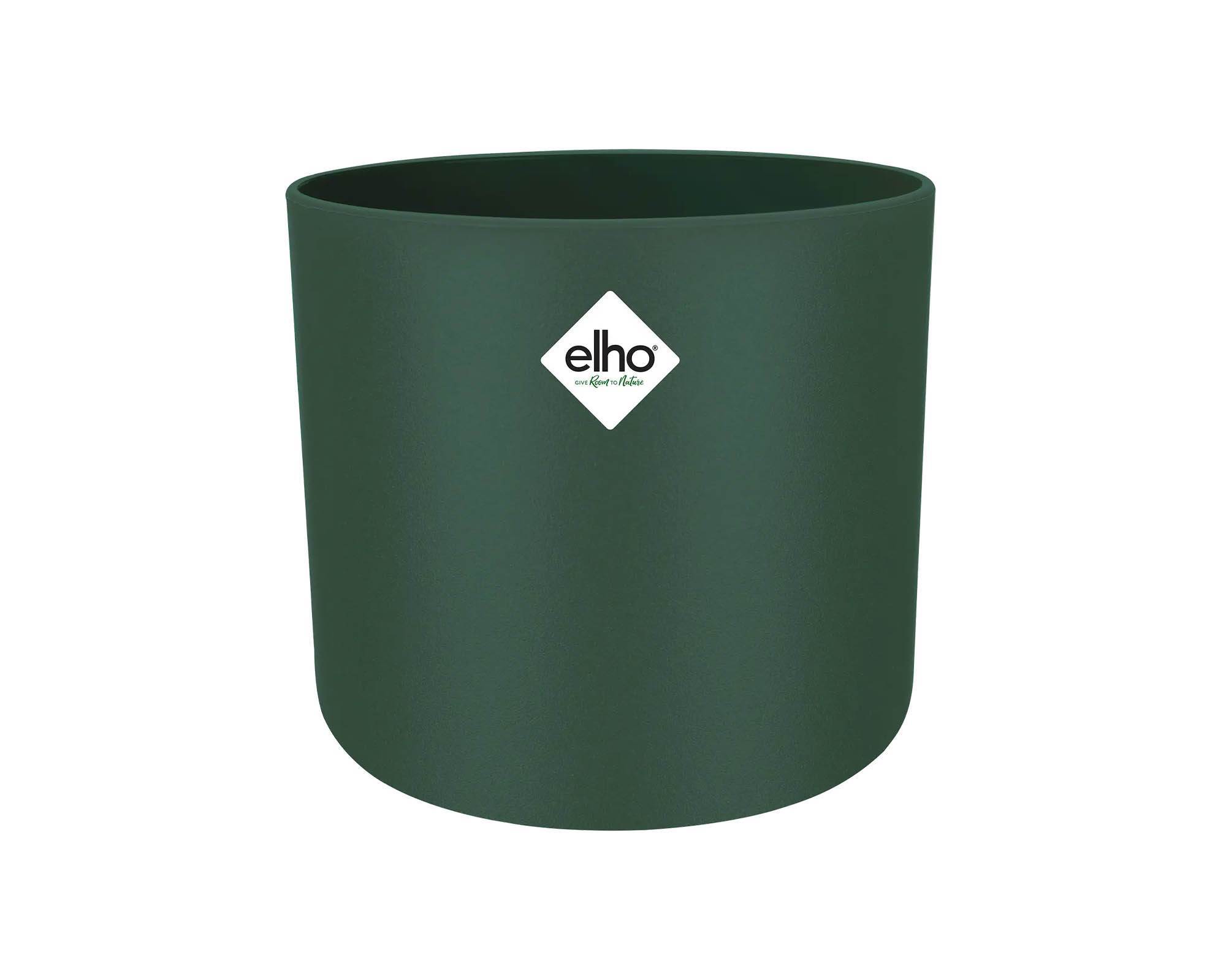 Cachepot Tondo B for Soft Verde Foglia 16cm in Plastica Riciclata - Elho