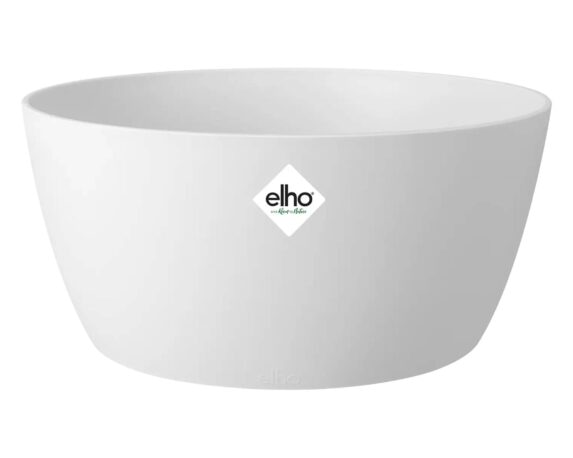 Cachepot Ciotola Brussels Bianco 23cm in Plastica Riciclata – Elho