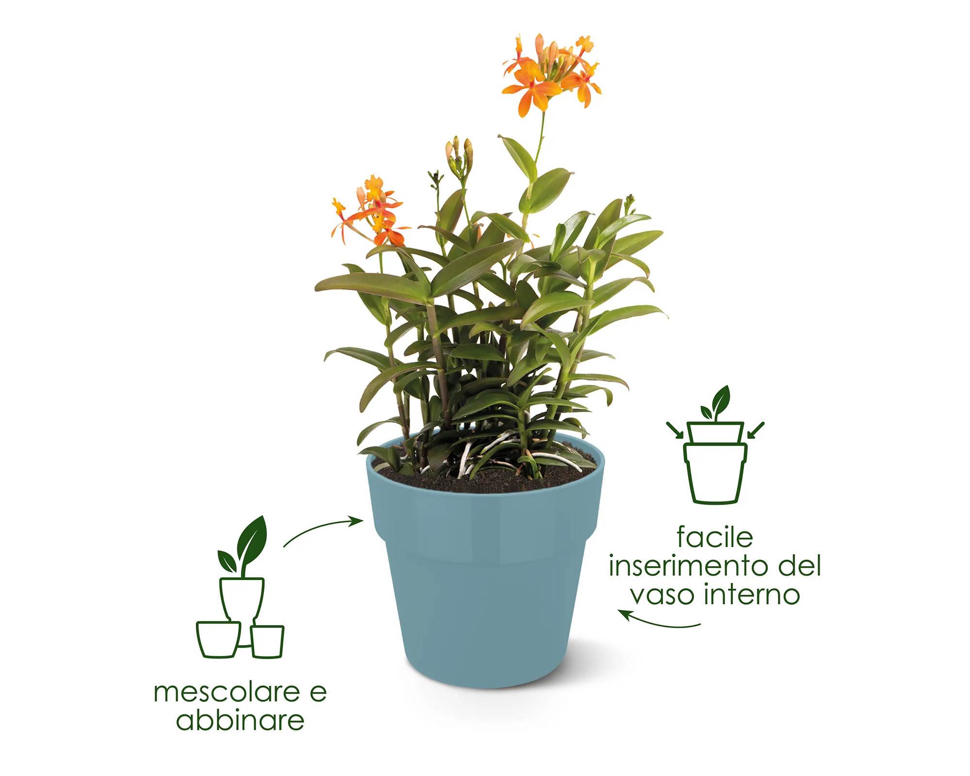 Cachepot B for Original Ocra D16cm in Plastica Riciclata - Elho - immagine 11