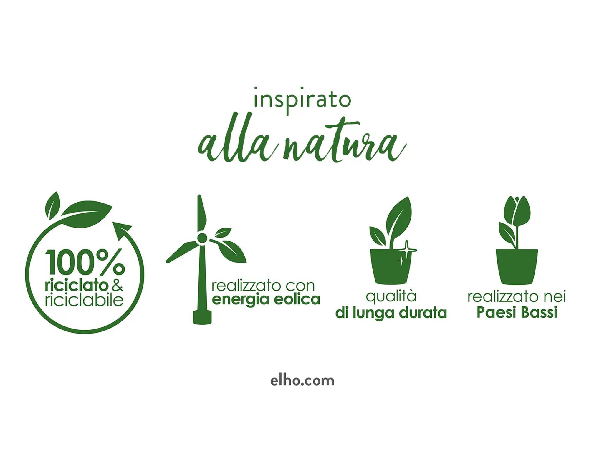 Cachepot B for Original Ocra D35cm in Plastica Riciclata - Elho - immagine 12