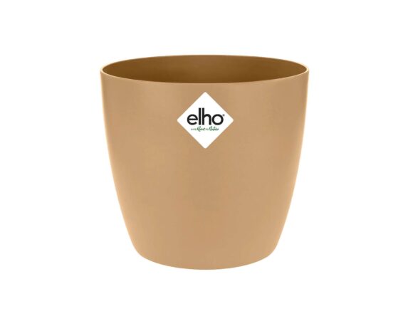 Cachepot Tondo Brussels Marrone Cookie 16cm in Plastica Riciclata – Elho